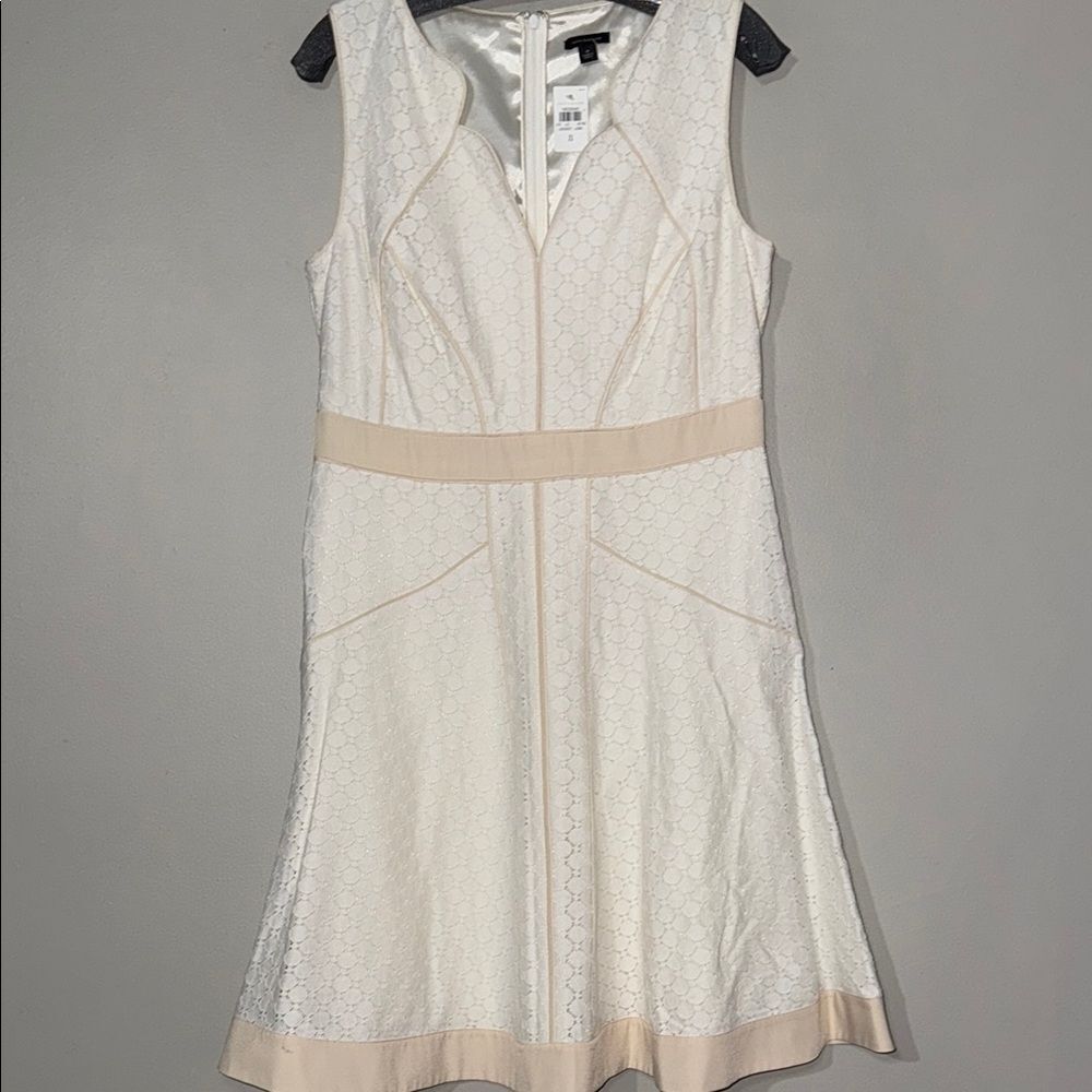 Ann Taylor White A-Line Mini Dress Cocktail